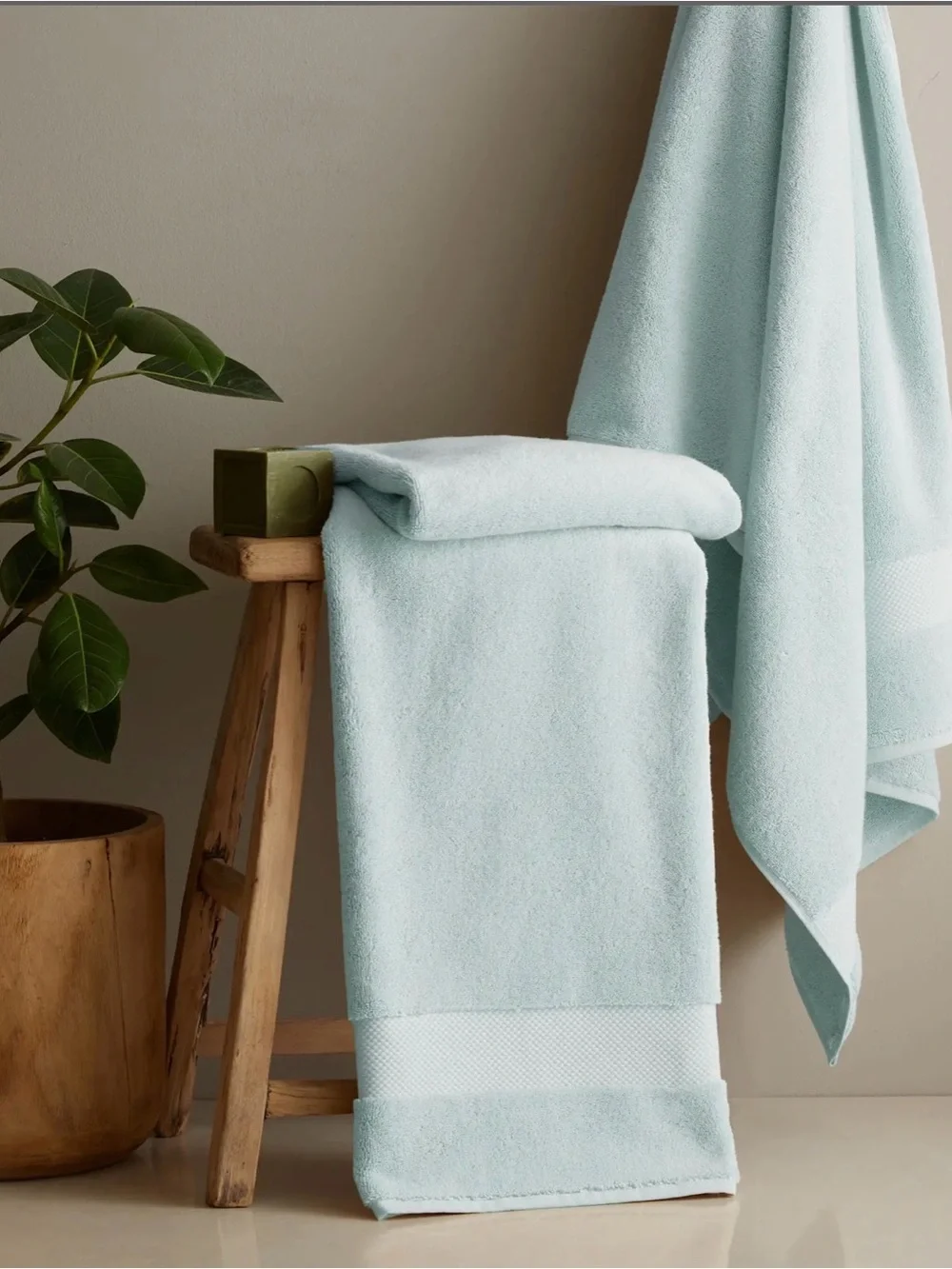 Quince Turkish Ultra Plush Bath Towel 6-Piece Bundle Color: Mist NWOT